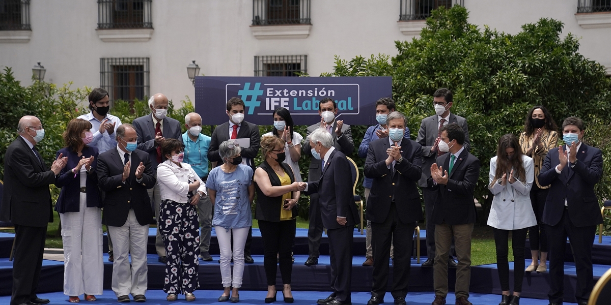 Presidente Piñera anuncia la extensión del IFE Laboral Prensa Presidencia