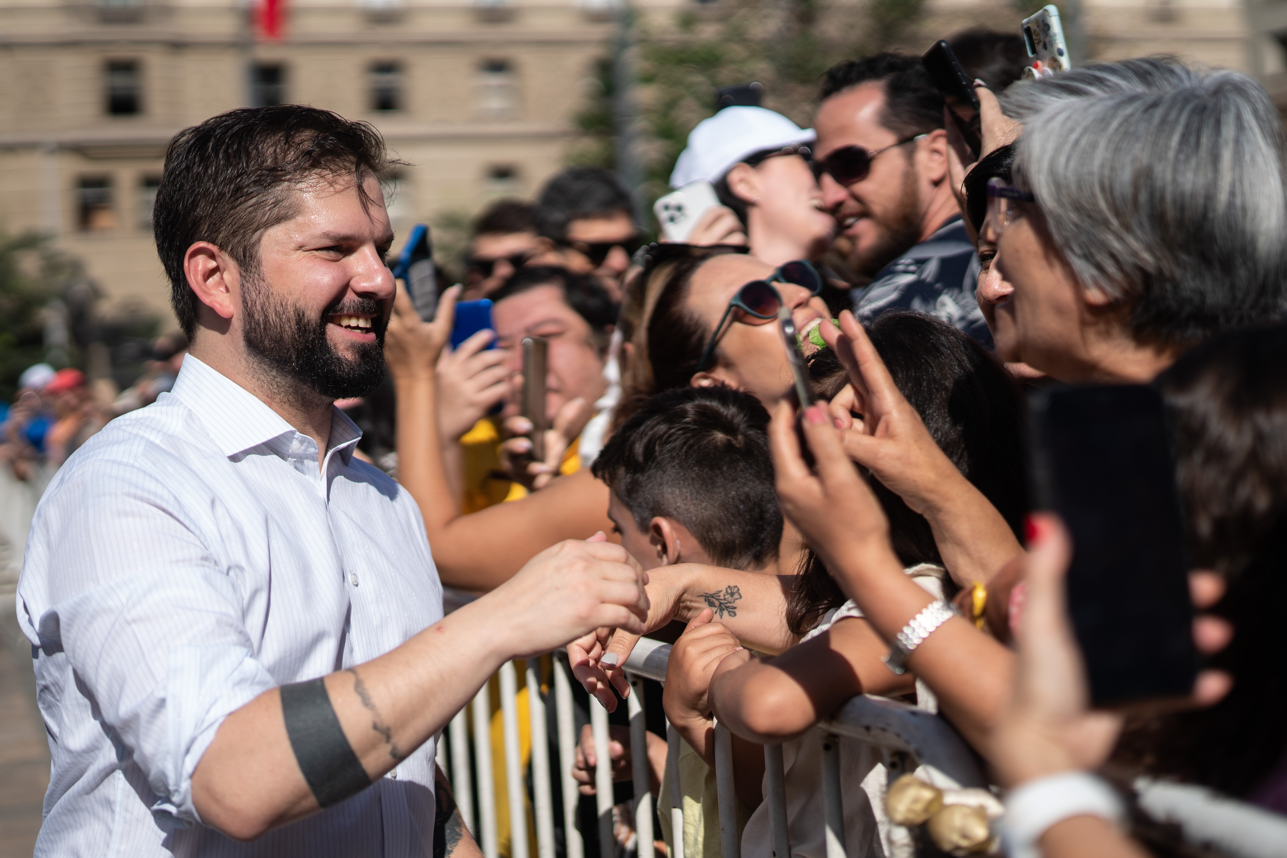 Presidente De La Rep Blica Gabriel Boric Font Recibe Honores De La