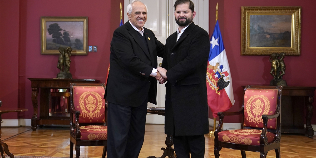 Presidente De La República Gabriel Boric Font Sostiene Reunión Bilateral Con El Ex Presidente De 9983