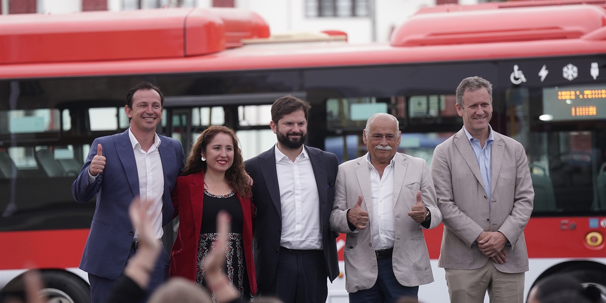 Presidente de la República, Gabriel Boric Font, anuncia llegada de buses  eléctricos para La Serena y Coquimbo - Prensa Presidencia