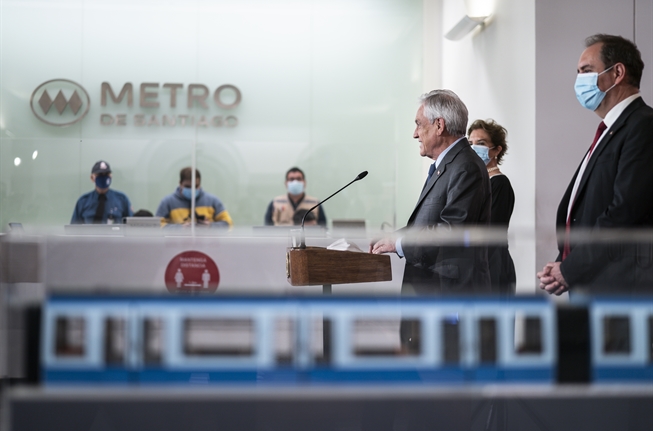 Presidente Piñera anuncia reapertura de la totalidad de las estaciones de  la red de Metro: “Toda su capacidad está al servicio de los habitantes de  la ciudad de Santiago” - Prensa Presidencia