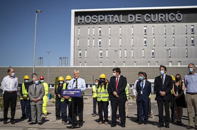 Presidente Piñera visita las instalaciones del nuevo Hospital de Curicó -  Prensa Presidencia