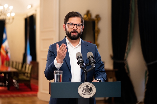 Presidente De La República Gabriel Boric Font Realiza Cadena Nacional Prensa Presidencia 7352